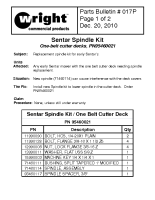 Wright Parts Bulletin No 17 Sentar Spindle Kit