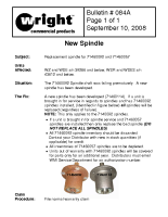 Wright Service Bulletin No 84 New Blade Spindle