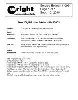 Wright Service Bulletin No 99 New Digital Hour Meter