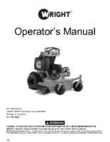 Wright Small Frame Stander Operators Manual – Serial Number 106316 to 114017