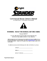 Wright Small Frame Stander Owners Manual – Serial Number 25939 to 54955